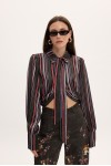 ELIZA SATIN STRIPPED