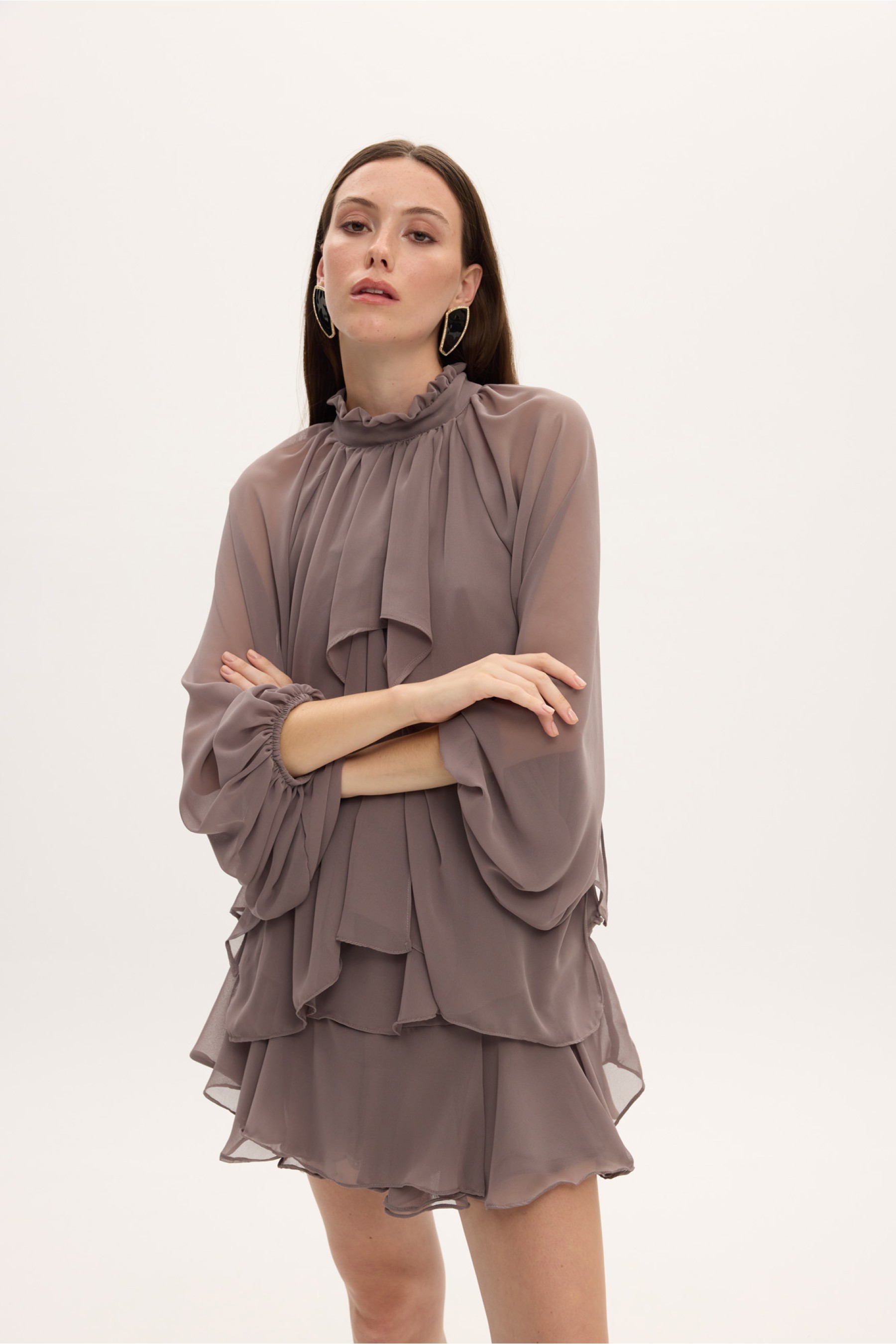 MELANIE DRESS GREY