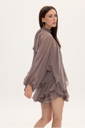 MELANIE DRESS GREY