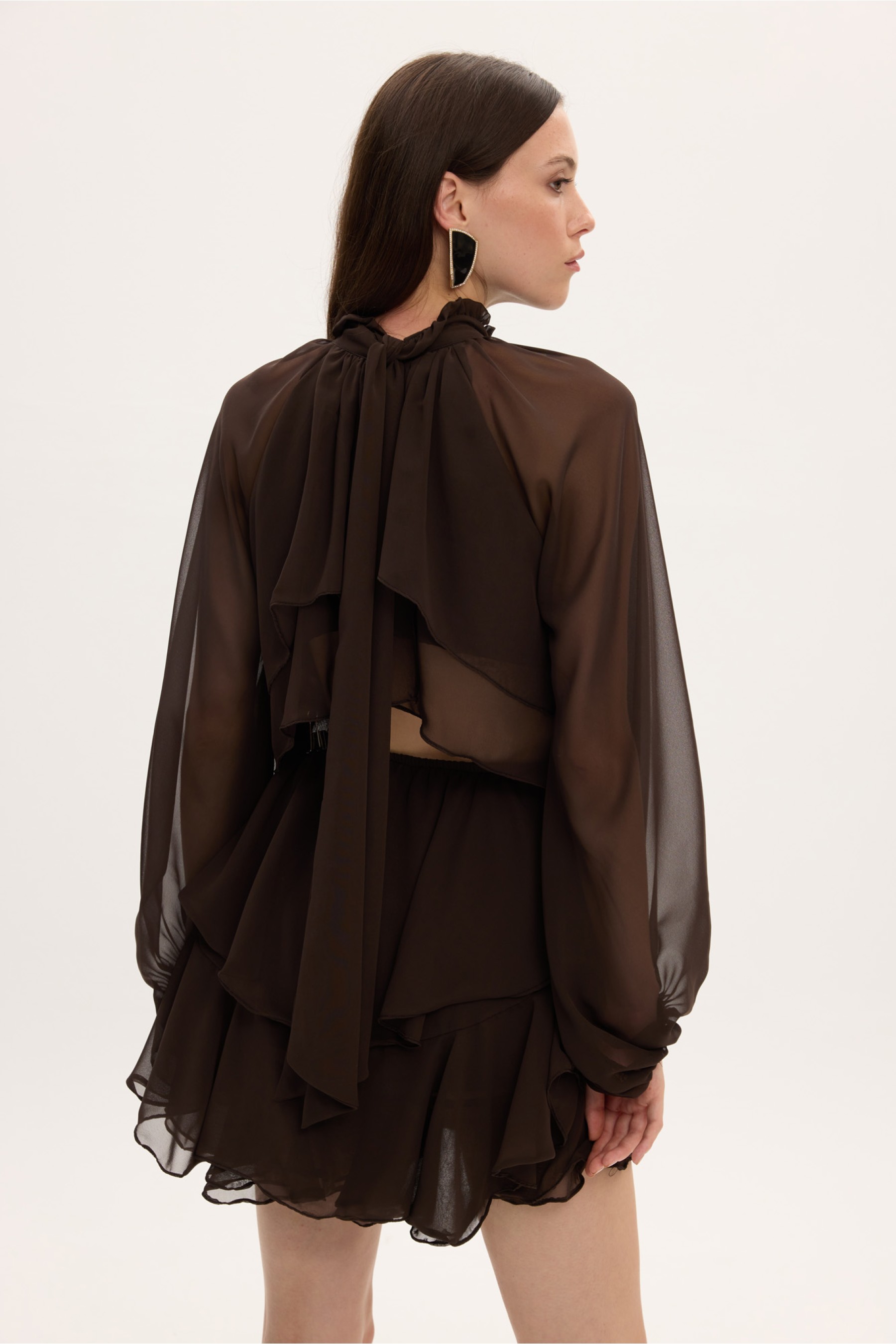 MELANIE DRESS BROWN