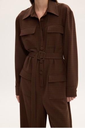 WEEKEND'S JUMPSUIT CHECKED