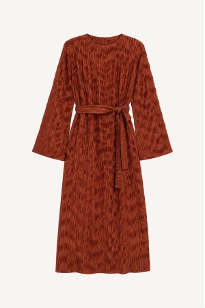 SOPHIA MIDI PLISSE DRESS