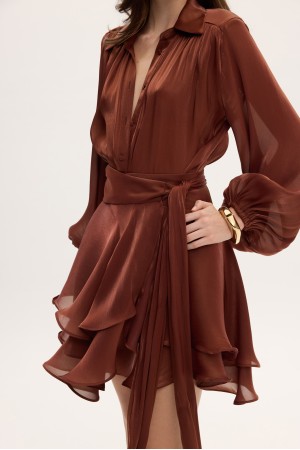 CLIO SHIRT TOBACCO