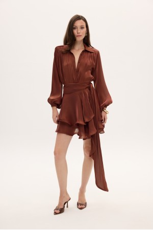CLIO SHIRT TOBACCO