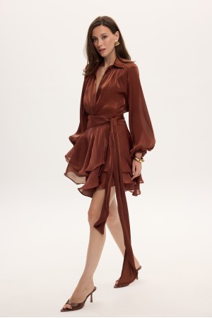 CLIO SHIRT TOBACCO