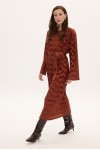 SOPHIA MIDI PLISSE DRESS