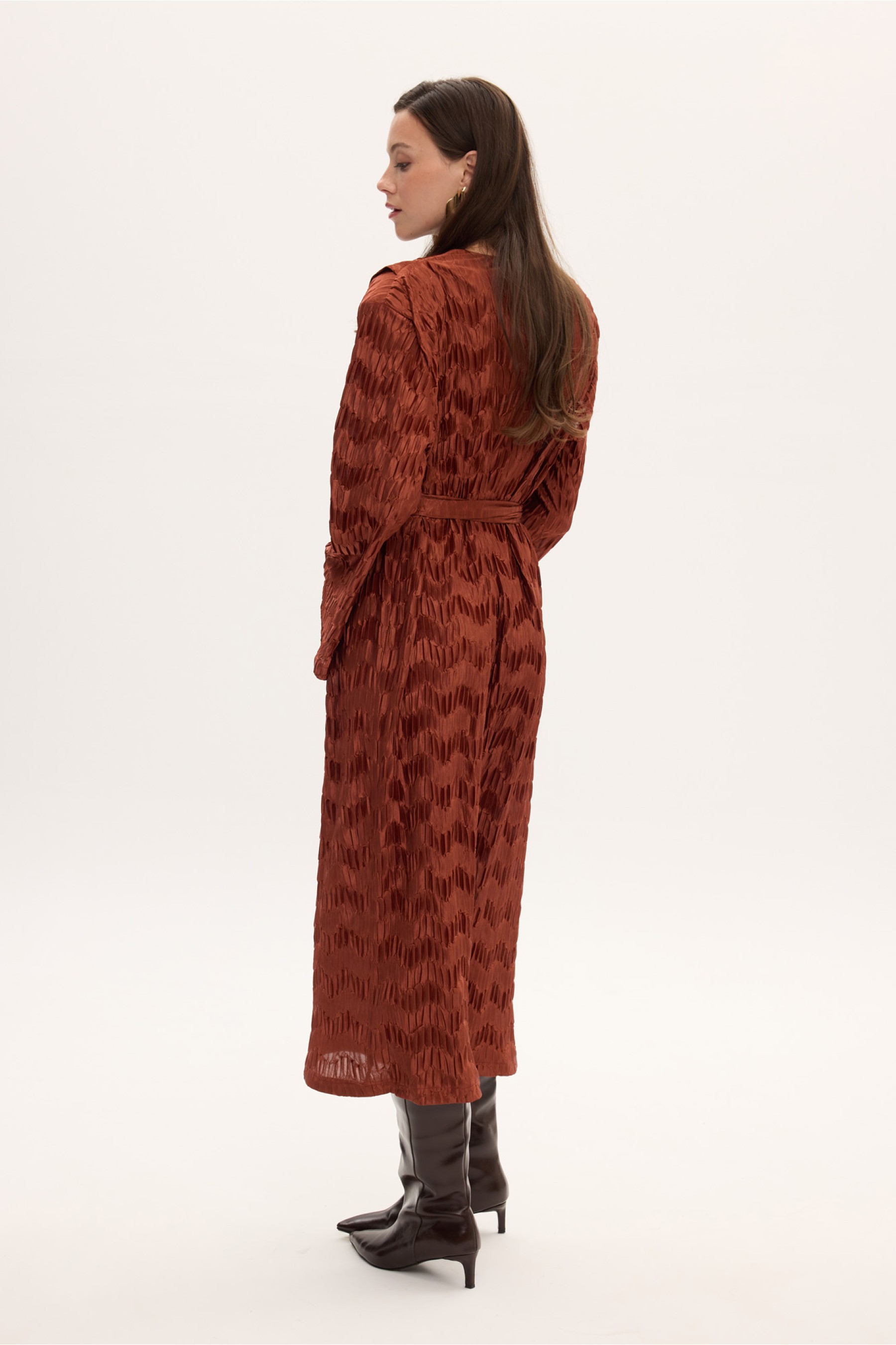 SOPHIA MIDI PLISSE DRESS