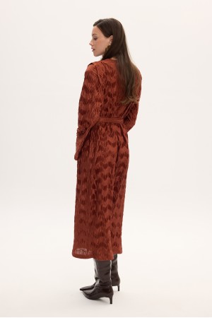 SOPHIA MIDI PLISSE DRESS