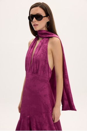 BLAIR MAGENTA LONG DRESS