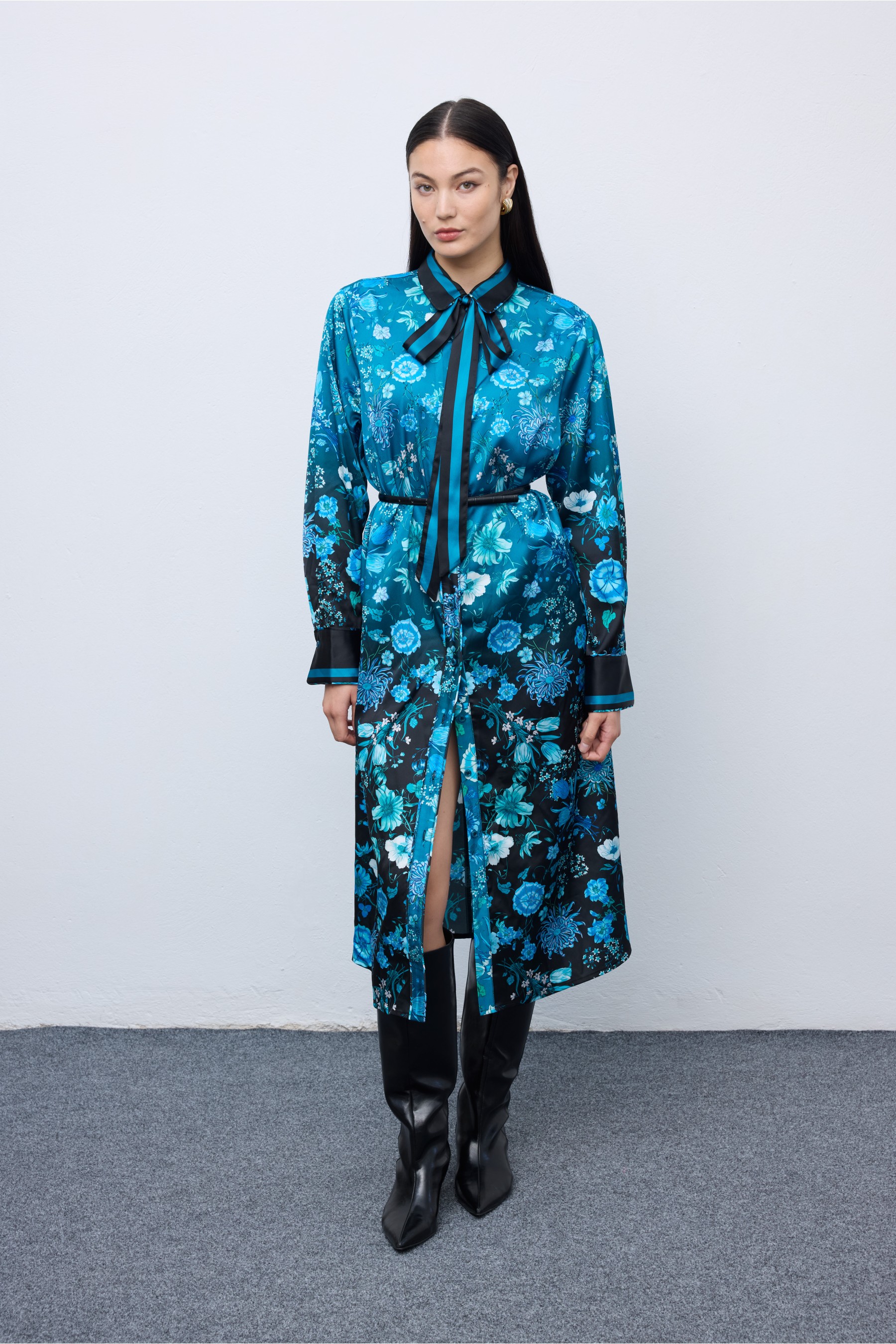 Skyfall Bloom Shirtdress