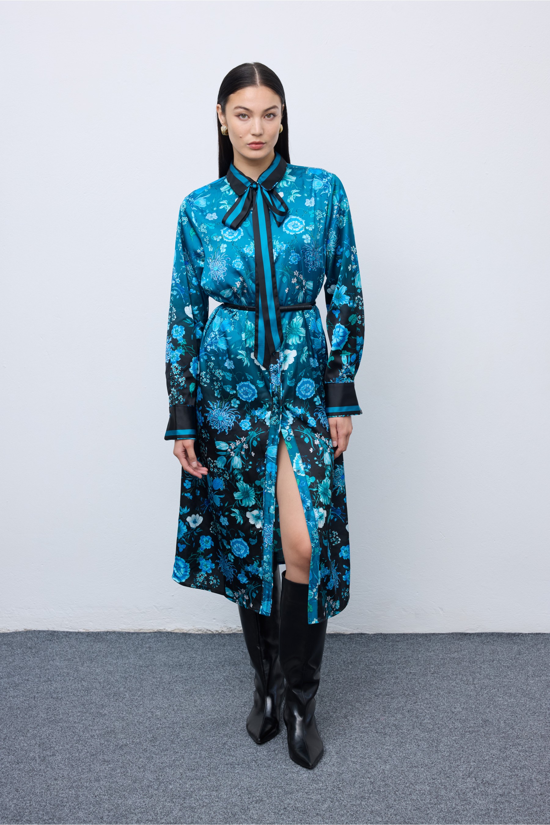Skyfall Bloom Shirtdress