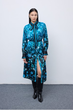 Skyfall Bloom Shirtdress