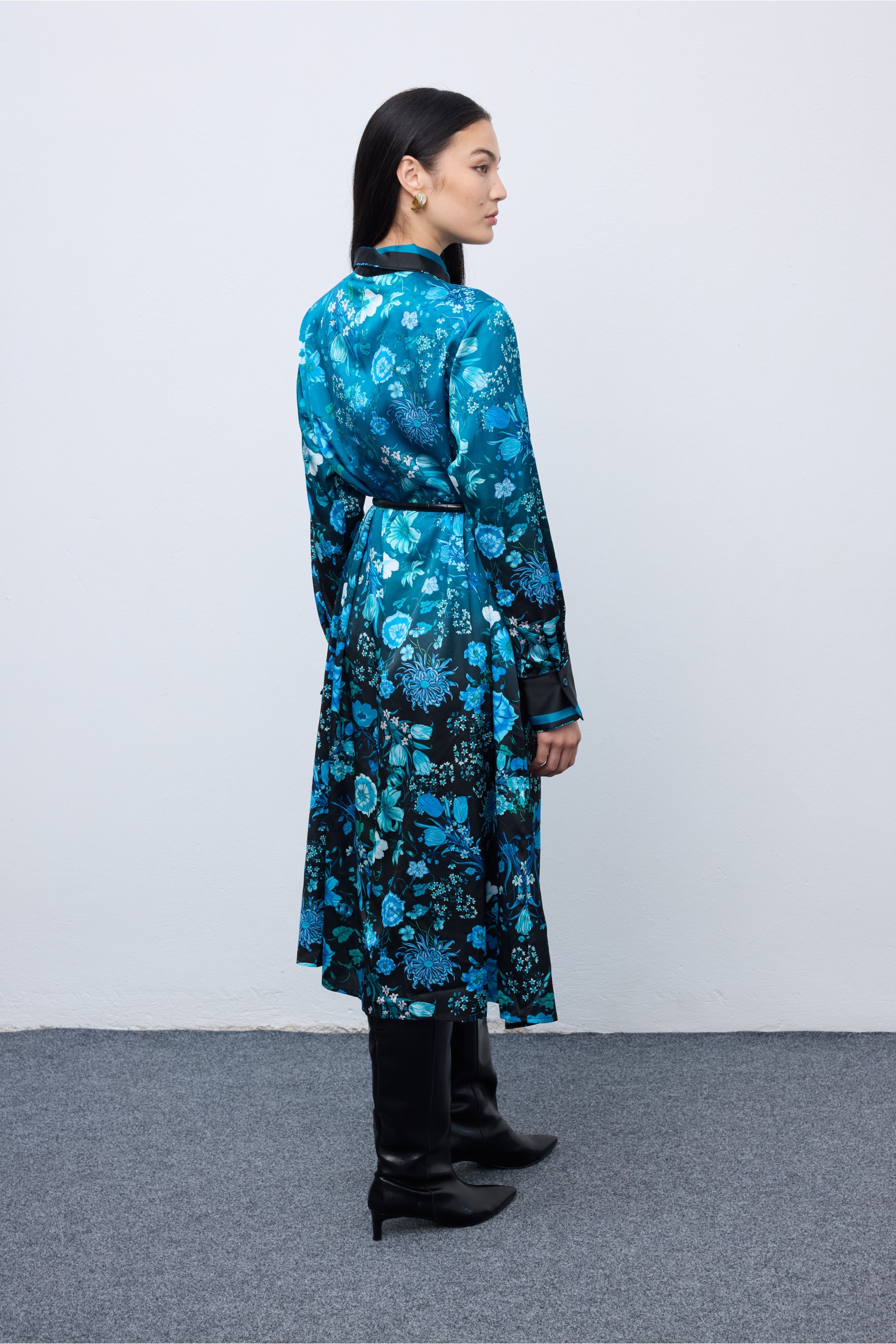 Skyfall Bloom Shirtdress