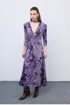 Mosaic Mauve Anthesis Midi Jersey Dress