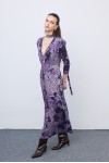 Mosaic Mauve Anthesis Midi Jersey Dress