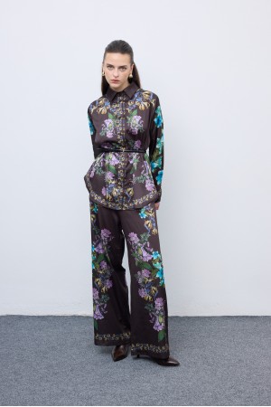 Mocha Bloom Pyjama Set