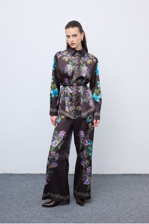 Mocha Bloom Pyjama Set