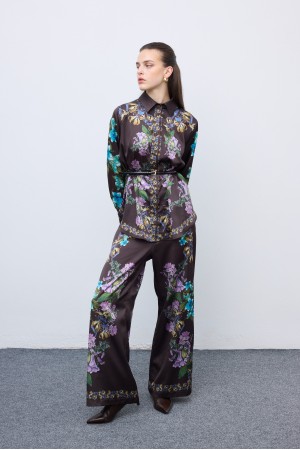 Mocha Bloom Pyjama Set