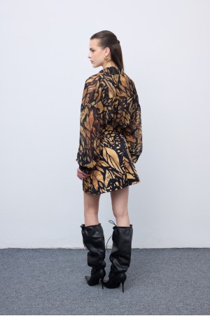 Butterfly Mosaic Oversized Shirt