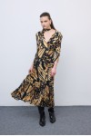 Butterfly Mosaic Jersey Midi Dress