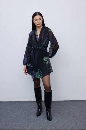 Vittoria Mini Silky Wrap Dress