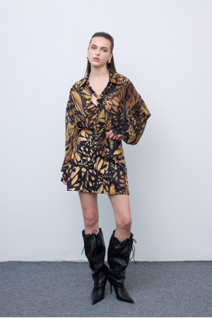 Butterfly Mosaic Oversized Shirt